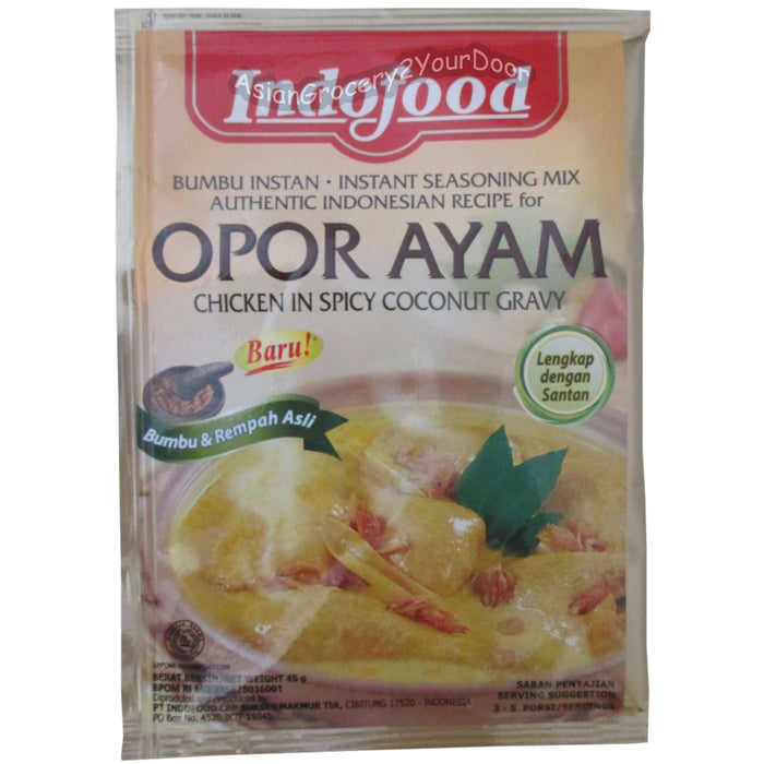 Indofood - Opor Ayam Chicken in Spicy Coconut Gravy Mix - 9.5 oz / 270 g - Asiangrocery2yourdoor
