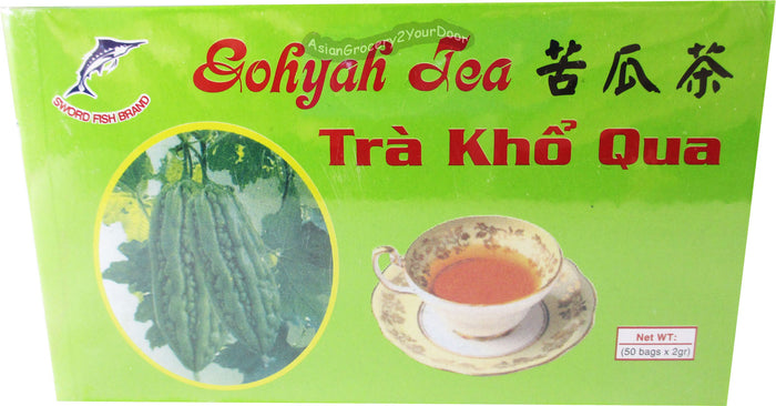 Sword Fish Brand - Gohyah Bitter Gourd Tea - 3.5 oz / 100 g - Asiangrocery2yourdoor