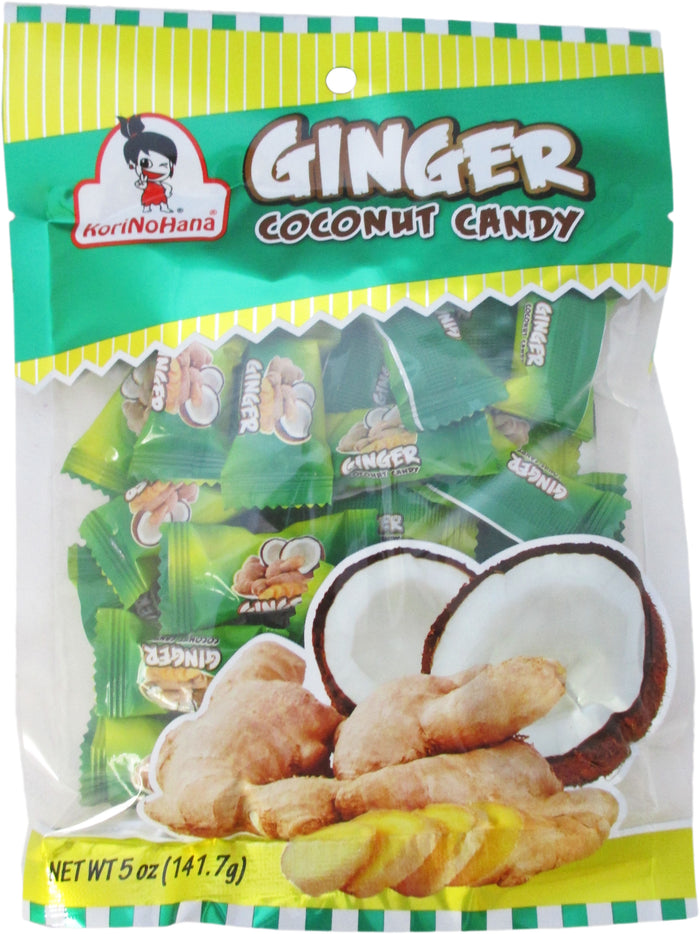 KoriNoHana - Ginger Coconut Candy - 5 oz / 141.7 g - Asiangrocery2yourdoor