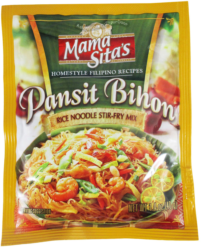 Mama Sita's - Pansit Bihon Rice Noodle Stir-Fry Mix - 1.4 oz / 40 g - Asiangrocery2yourdoor