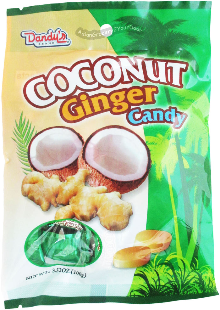 Dandy's Coconut Ginger Candy - 3.52 oz / 100 g - Asiangrocery2yourdoor