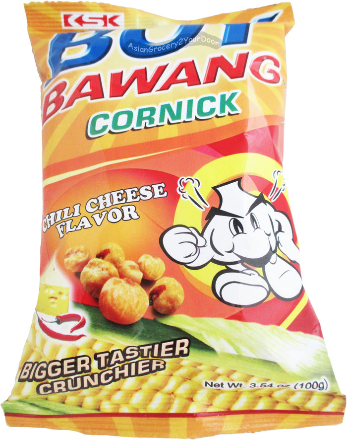Boy Bawang - Cornick Chili Cheese Flavor - 3.54 oz / 100 g - Asiangrocery2yourdoor