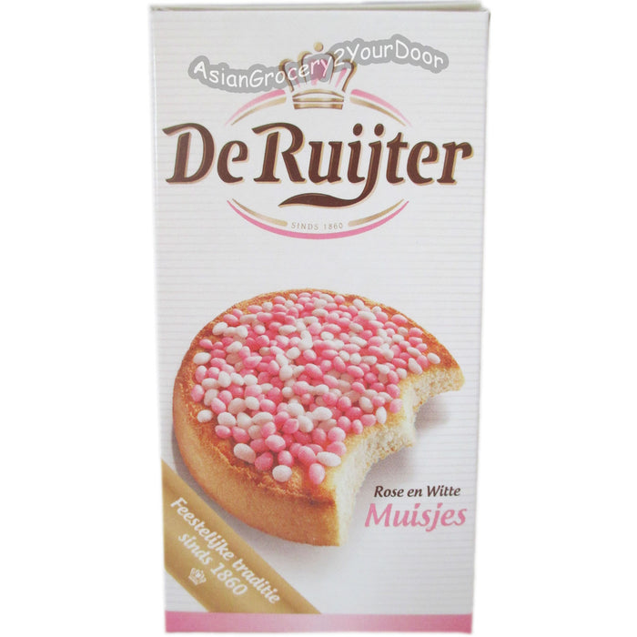 De Ruijter - Candy Coated Aniseed Pink and White - 9.8 oz / 280 g - Asiangrocery2yourdoor