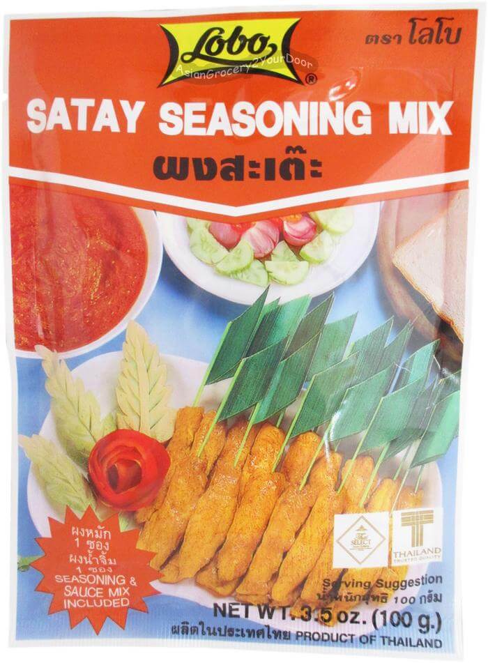 Lobo - Satay Seasoning Mix - 3.5 oz / 100 g - Asiangrocery2yourdoor