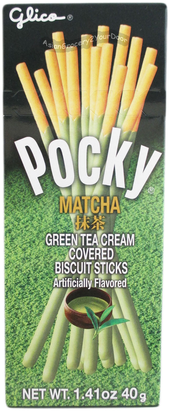 Pocky Matcha - Green Tea Cookie Stick - 1.41 oz / 40 g - Asiangrocery2yourdoor