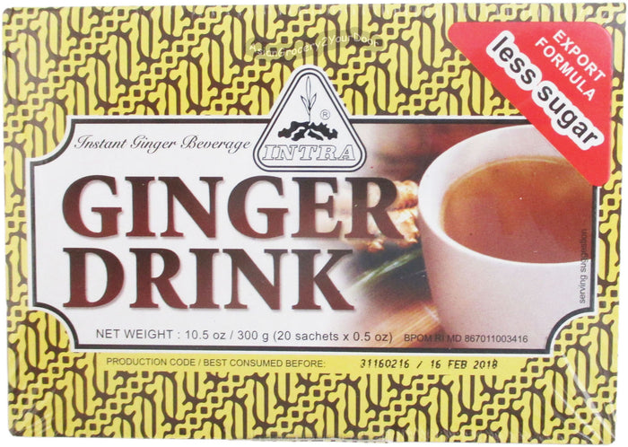 Intra - Ginger Drink with Less Sugar - 10.5 oz / 300 g - Asiangrocery2yourdoor