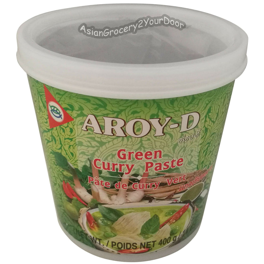 Aroy-D - Green Curry Paste - 14 oz / 400 g - Asiangrocery2yourdoor