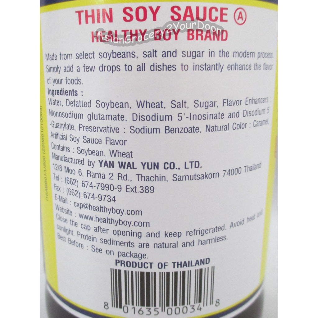 Healthy Boy Brand - Thin Soy Sauce - 2.35 fl oz / 700 ml - Asiangrocery2yourdoor
