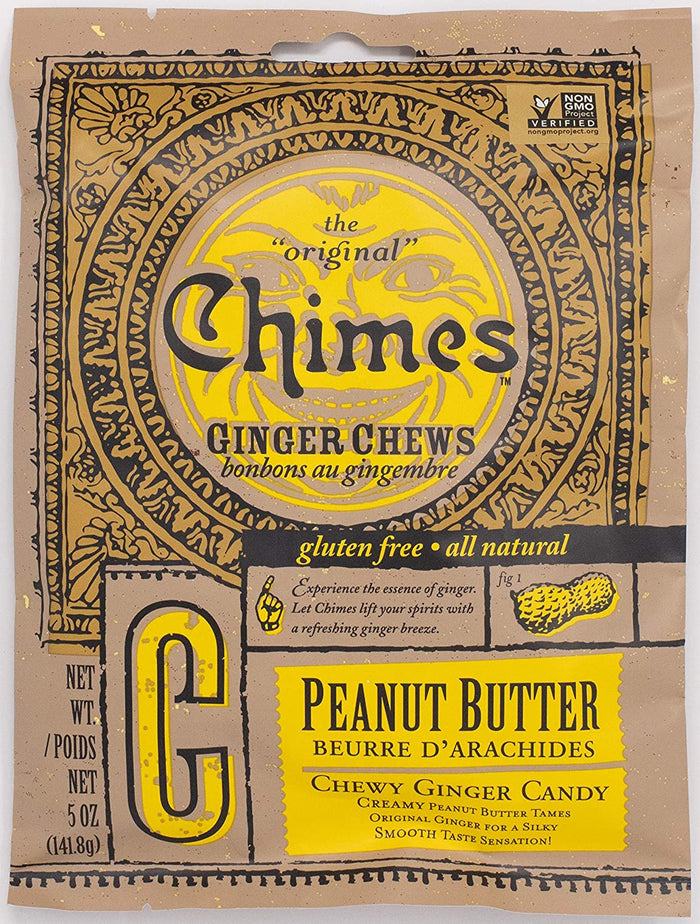 The Original Chimes Chewy Ginger Peanut Butter Candy 5 oz / 141.8 g