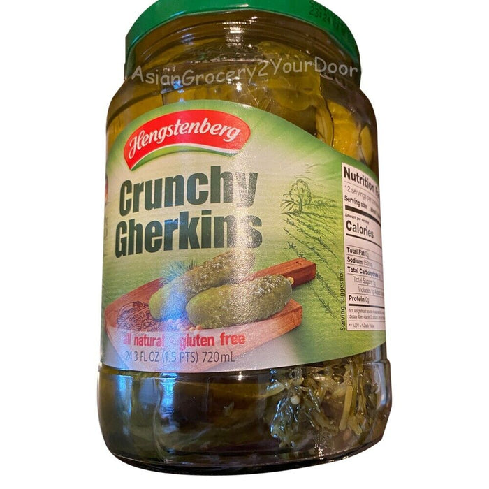 Hengstenberg All Natural Crunchy Gerkins Pickles 720 mL