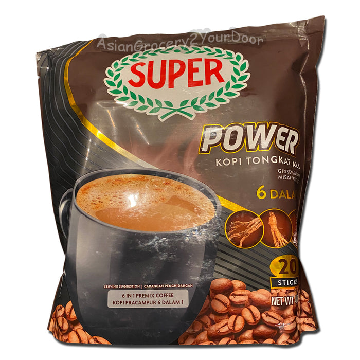 Super Power 6 in 1 Premix Tongkat Ali Ginseng Coffee Mix 14.11 oz / 400 g