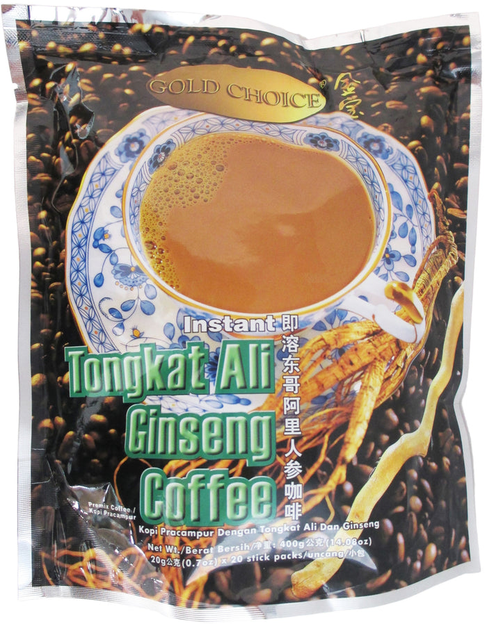 Gold Choice - Instant Tongkat Ali Ginseng Coffee - 14.08 oz / 400 g - Asiangrocery2yourdoor