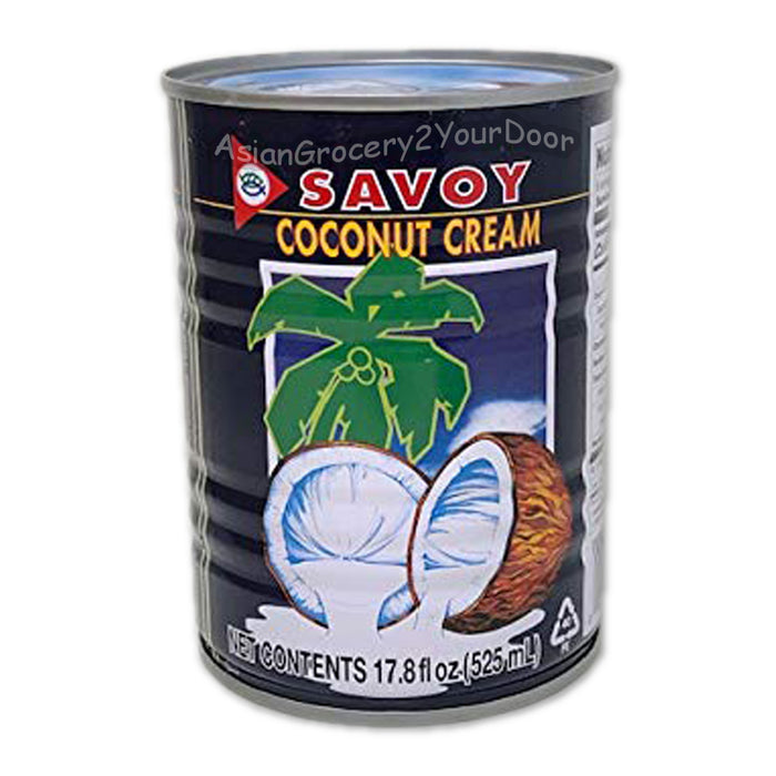 Savoy Coconut Cream Big 525 mL / 17.8oz Can (Single Pack)