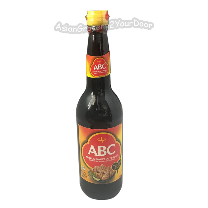 ABC Medium Sweet Soy Sauce Made from Quality Soy Beans 21 fL oz / 620 mL