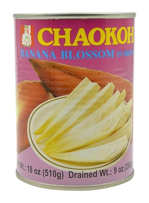 Chaokoh Banana Blossom in Brine 9 oz / 260 g (Drained Weight)