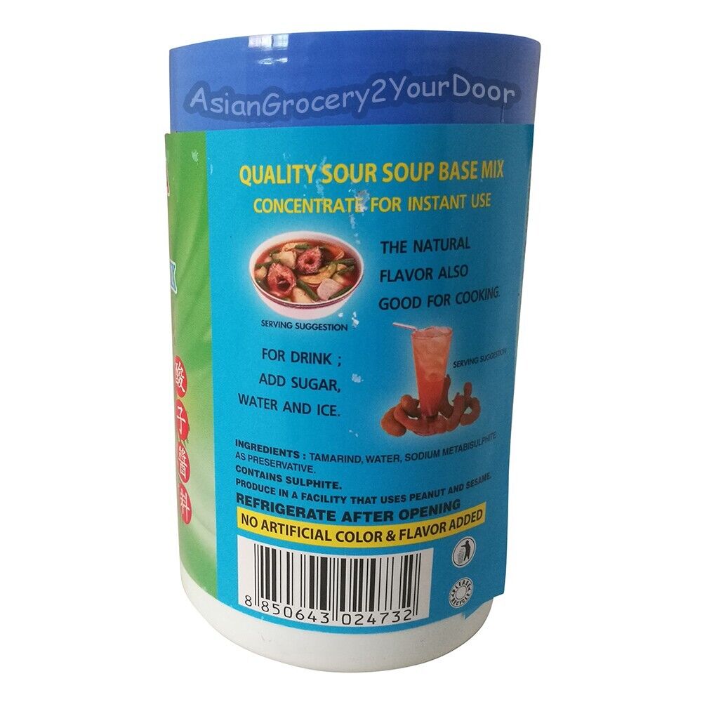 Por Kwan Sour Soup Base Mix 16 oz / 454 g = 45 servings per container