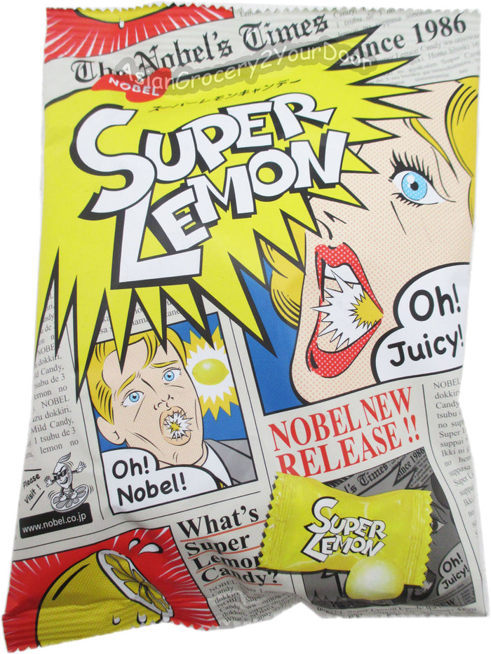 Nobel - Super Lemon Candy - 3.1 oz / 88 g - Asiangrocery2yourdoor
