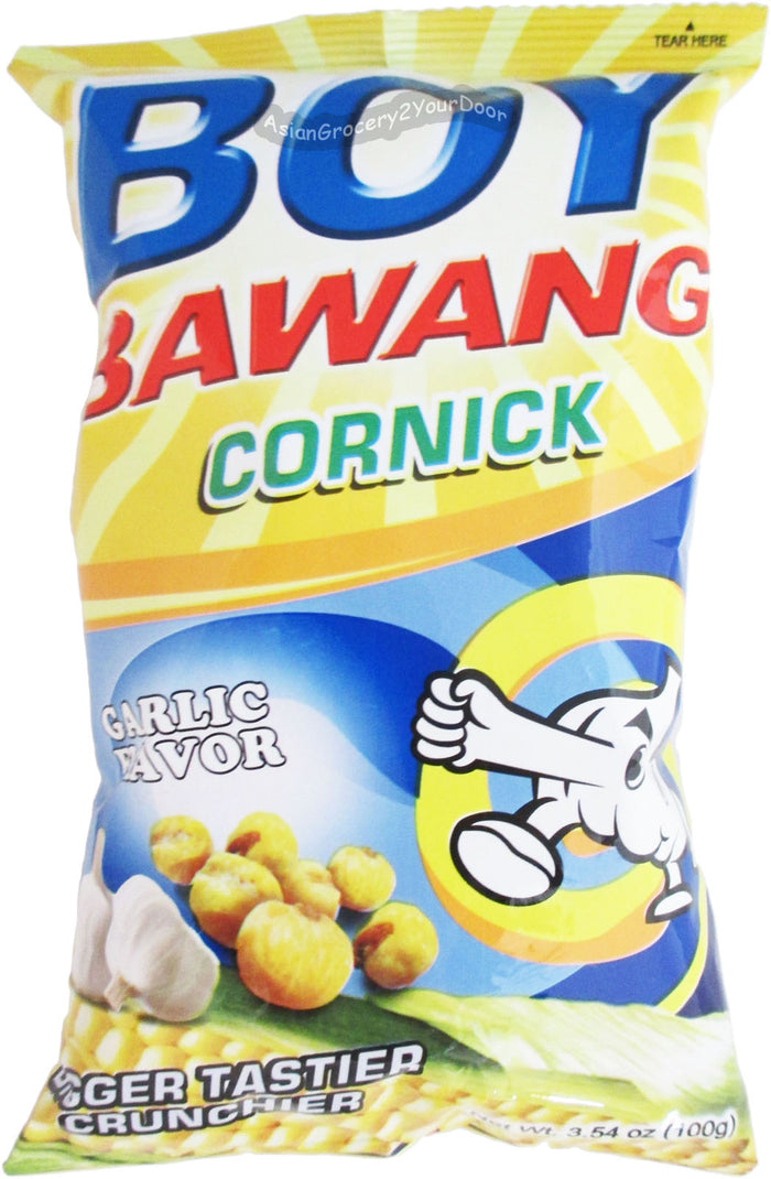 Boy Bawang - Cornick Garlic Flavor - 3.54 oz / 100 g - Asiangrocery2yourdoor