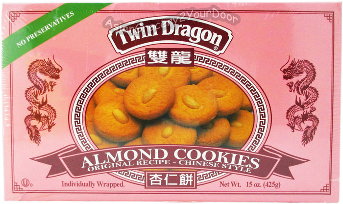 Twin Dragon - Almond Cookies - 15 oz / 425 g - Asiangrocery2yourdoor