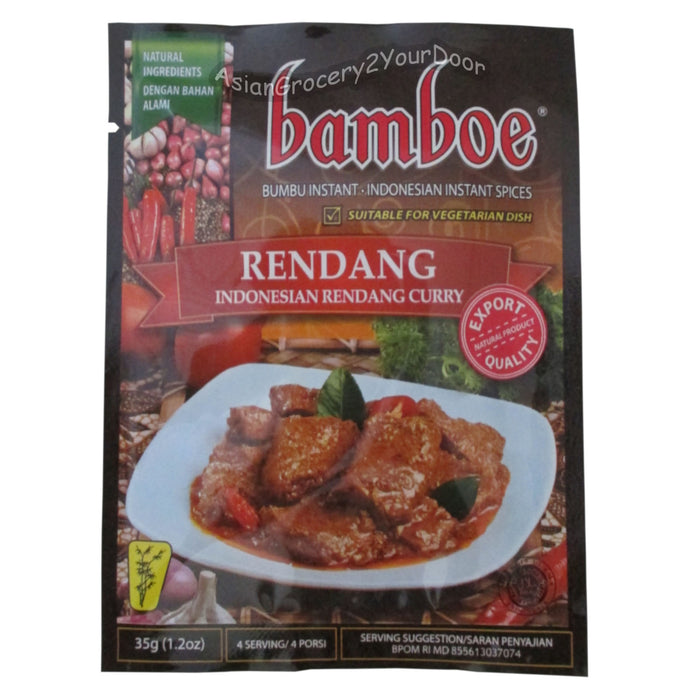 Bamboe - Indonesian Rendang Curry - 7.4 oz / 210 g - Asiangrocery2yourdoor