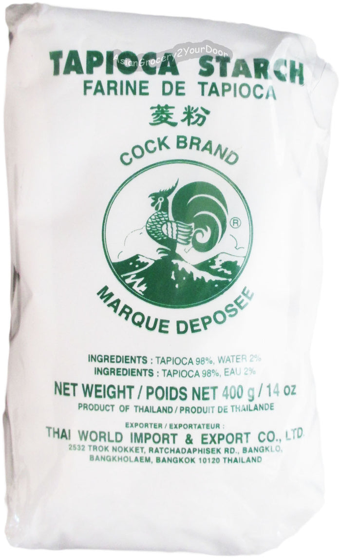 Cock Brand - Tapioca Starch - 14 oz / 400 g - Asiangrocery2yourdoor