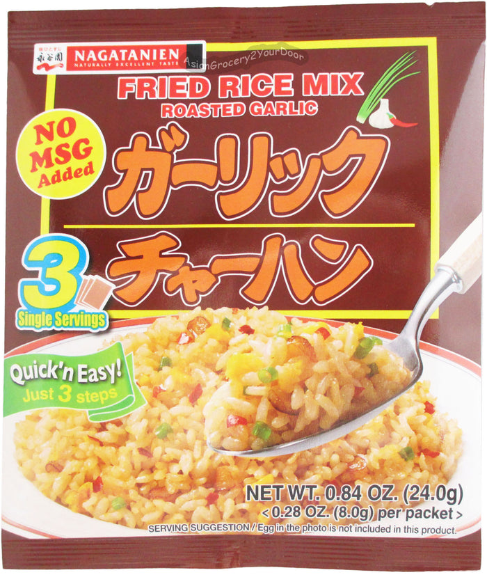 Nagatanien - Roasted Garlic Fried Rice Mix - 0.84 oz / 24 g - Asiangrocery2yourdoor