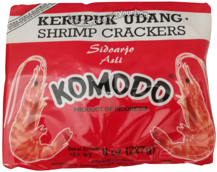 Komodo - Kerupuk Udang Shrimp Crackers - 8 oz / 227 g - Asiangrocery2yourdoor