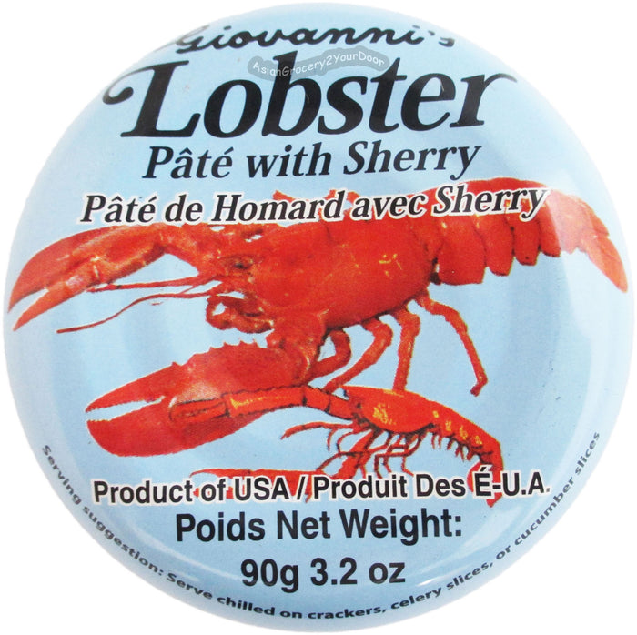 Giovanni's - Lobster Pate with Sherry - 3.2 oz / 90 g - Asiangrocery2yourdoor