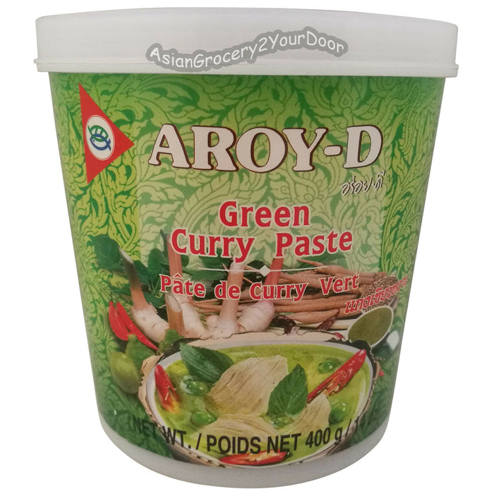Aroy-D - Green Curry Paste - 14 oz / 400 g - Asiangrocery2yourdoor