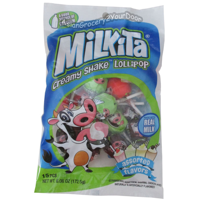 Milkita - Creamy Shake Lollipop - 6.08 oz / 172.5 g - Asiangrocery2yourdoor