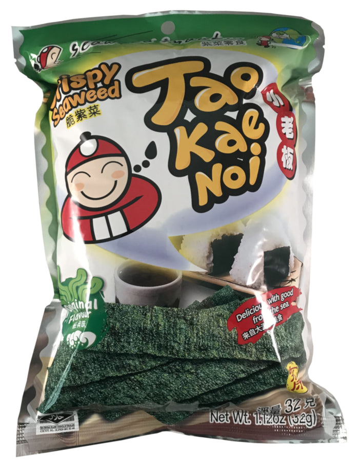Tao Kae Noi - Original Flavor Crispy Seaweed - 1.13 oz / 32 g - Asiangrocery2yourdoor