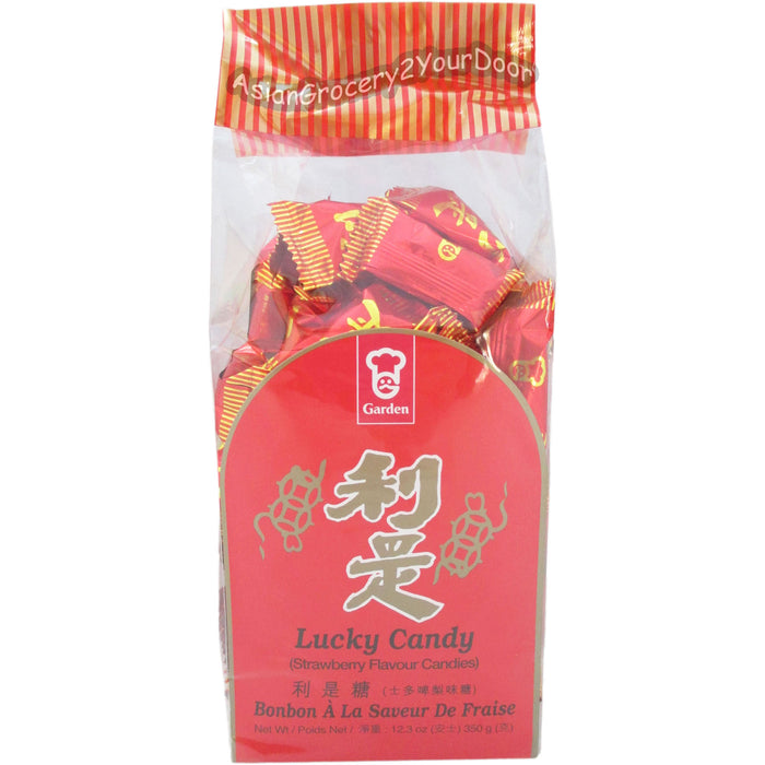 Garden - Lucky Strawberry Candies - 12.2 oz / 350 g - Asiangrocery2yourdoor