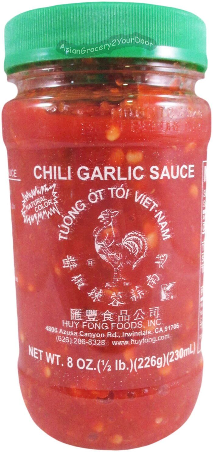 Huy Fong - Chili Garlic Sauce - 8 oz / 226 g - Asiangrocery2yourdoor