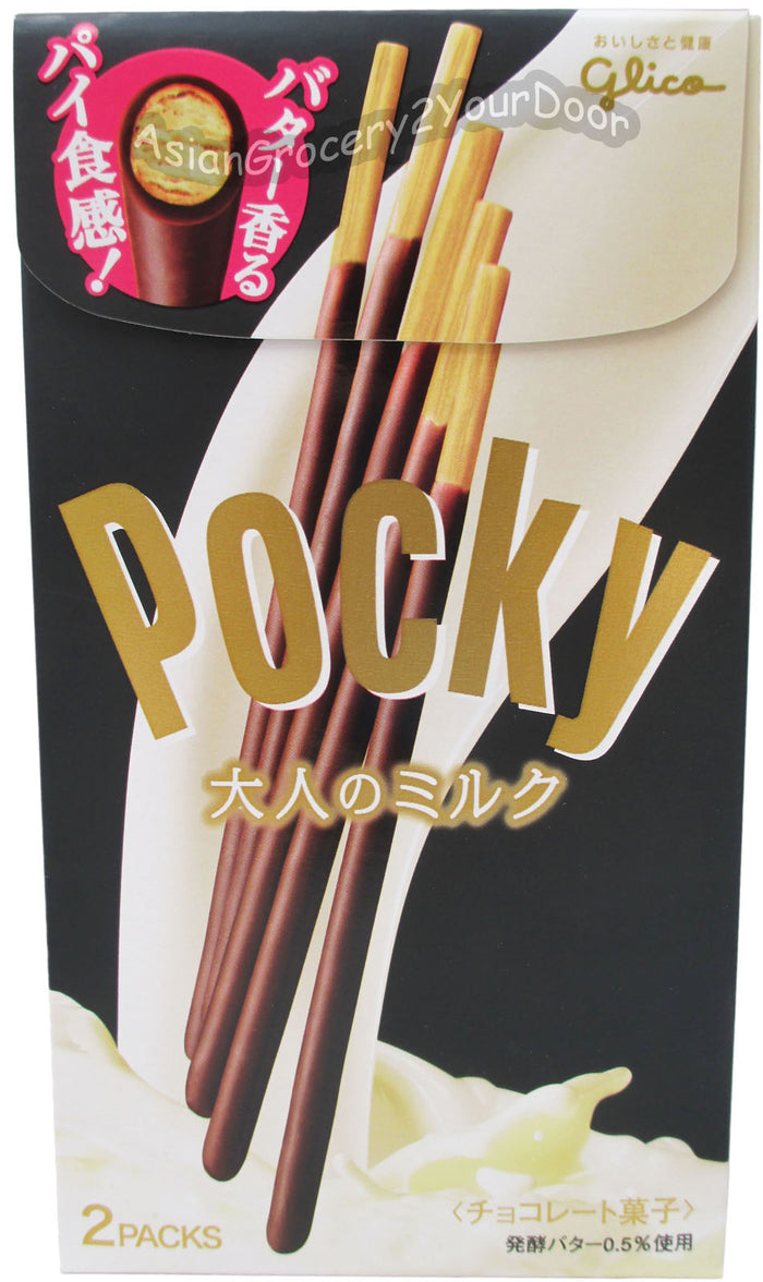 Glico Pocky - Milk Chocolate Cream Covered Biscuit Sticks - 2.54 oz / 72 g - Asiangrocery2yourdoor