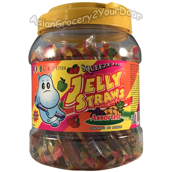 ABC - Assorted Jelly Straws - 31.7 oz / 900 g - Asiangrocery2yourdoor