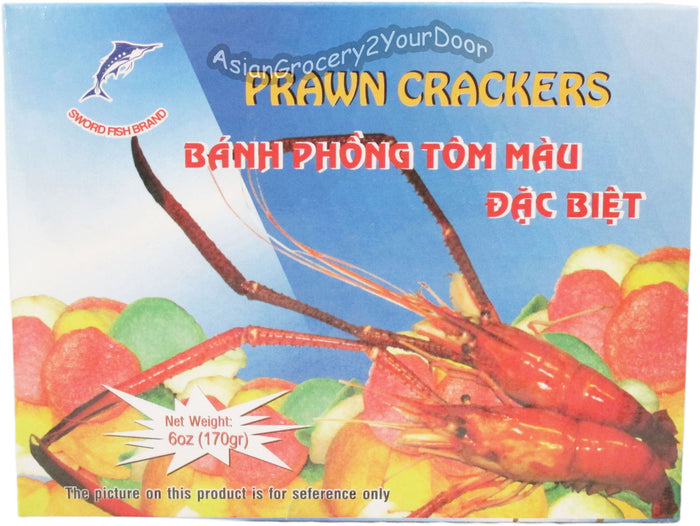 Sword Fish Brand - Prawn Crackers - 6 oz / 170 g - Asiangrocery2yourdoor