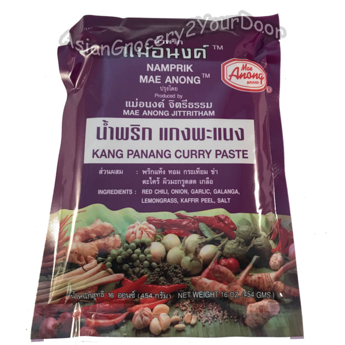 Mae Anong - Kang Panang Curry Paste - 16 oz / 454 g - Asiangrocery2yourdoor