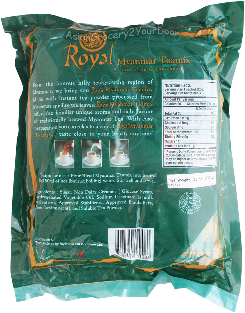 Royal Myanmar Instant Tea Mix 21 oz / 600 g