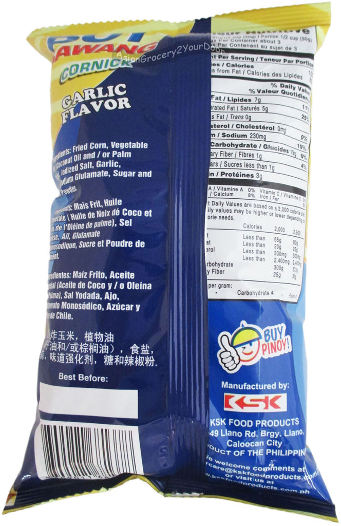 Boy Bawang - Cornick Garlic Flavor - 3.54 oz / 100 g - Asiangrocery2yourdoor