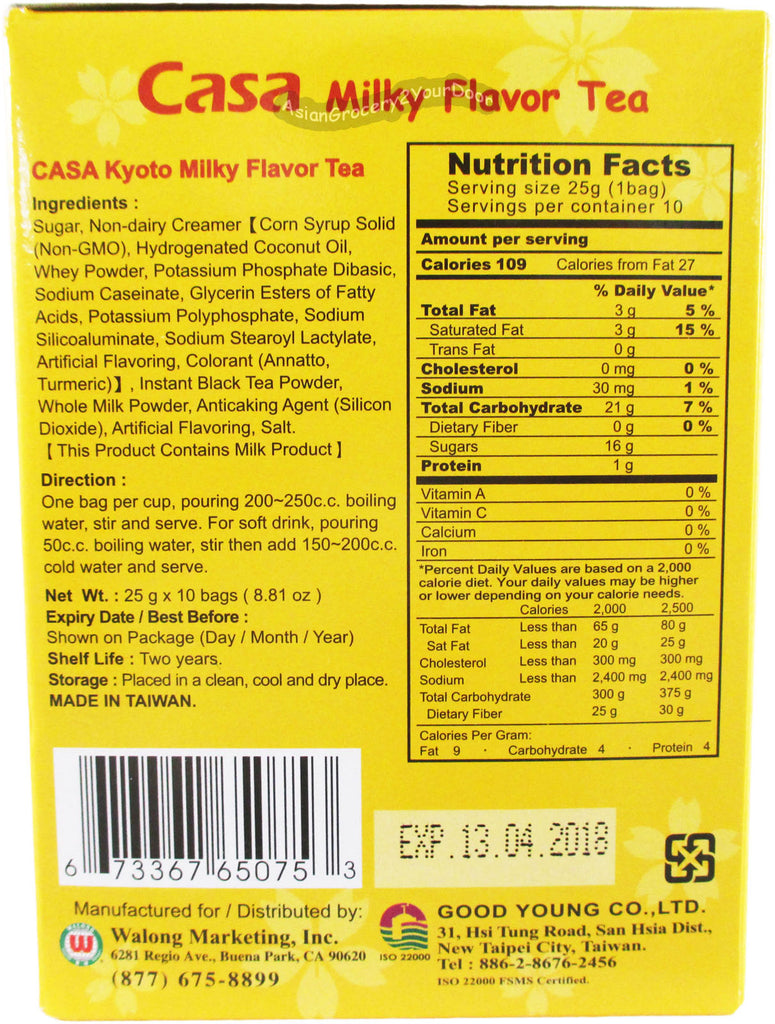 Casa - Kyoto Milky Flavor Tea - 8.81 oz / 250 g - Asiangrocery2yourdoor