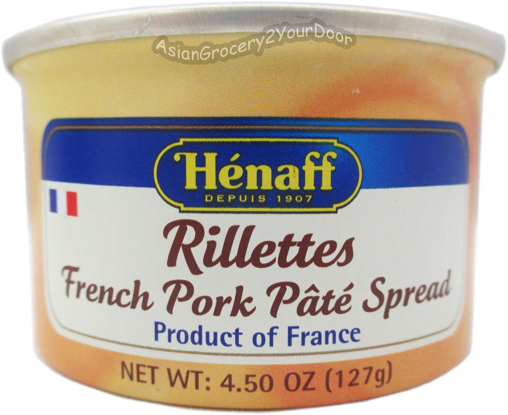 Henaff - Rillettes French Pork Pate Spread - 4.5 oz / 127 g - Asiangrocery2yourdoor