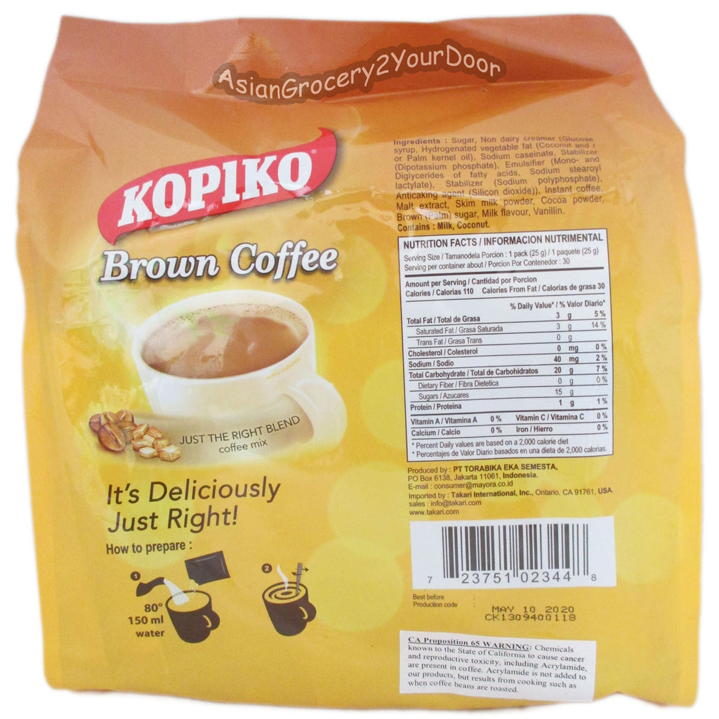 Kopiko - Brown Coffee Mix - 26.5 oz / 750 g - Asiangrocery2yourdoor