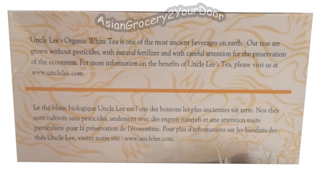 Uncle Lee's Organic White Tea - 5.29 oz / 150 g - Asiangrocery2yourdoor