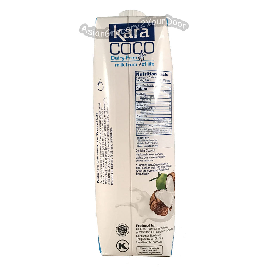 Kara - Coconut Milk Drink - 1000 ml - Asiangrocery2yourdoor