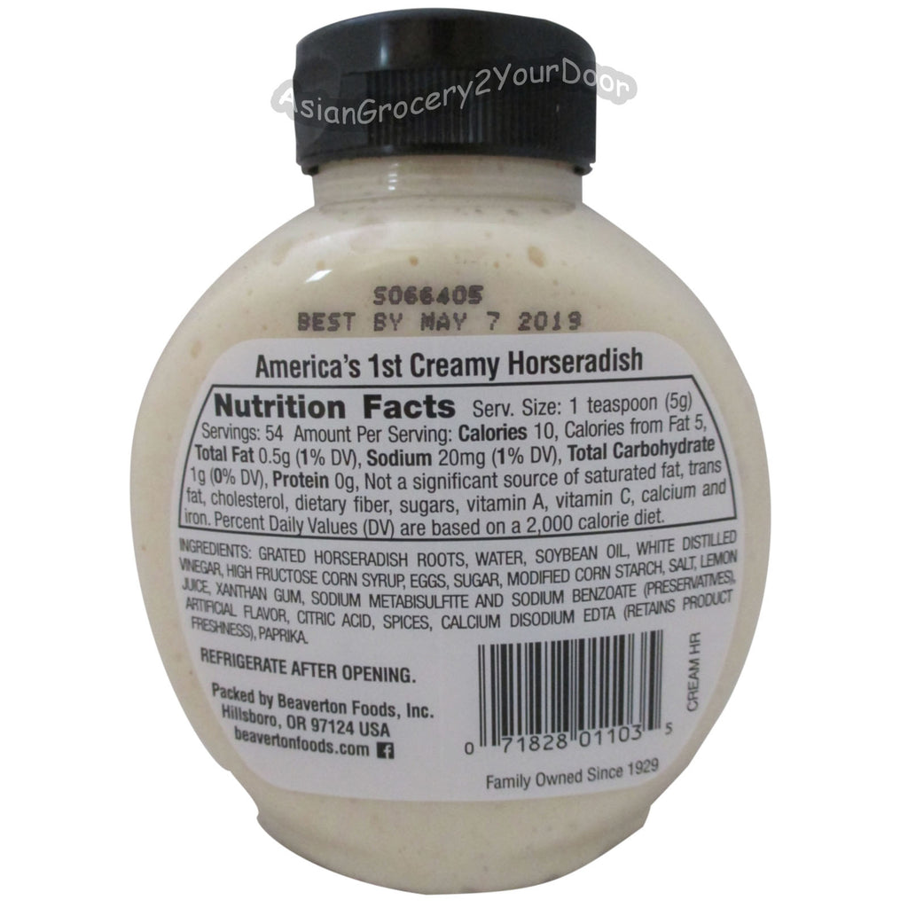 Inglehoffer - Cream Style Horseradish - 9.5 oz / 269 g - Asiangrocery2yourdoor