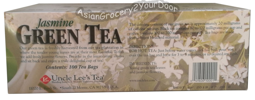 Uncle Lee's Jasmine Green Tea - 5.64 oz / 160 g - Asiangrocery2yourdoor