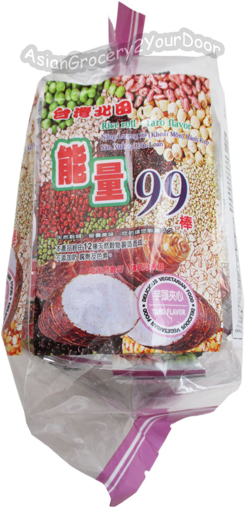Pei Tien - Energy 99 Sticks Taro Flavor Rice Roll - 6.35 oz / 180 g - Asiangrocery2yourdoor