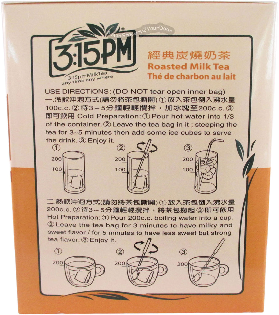 3:15 PM - Roasted Milk Tea - 7.06 oz / 200 g - Asiangrocery2yourdoor