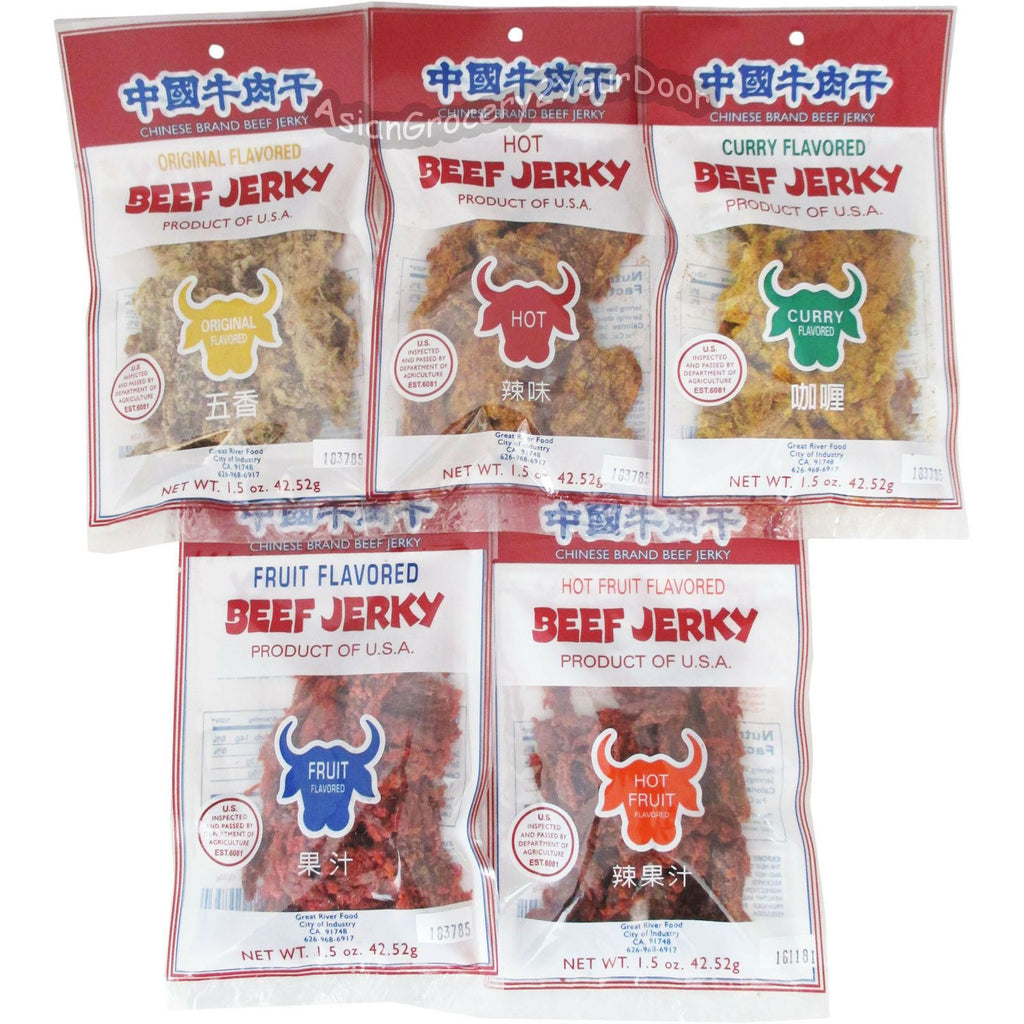 Chinese Brand - Curry Flavored Beef Jerky - 1.5 oz / 42.52 g - Asiangrocery2yourdoor