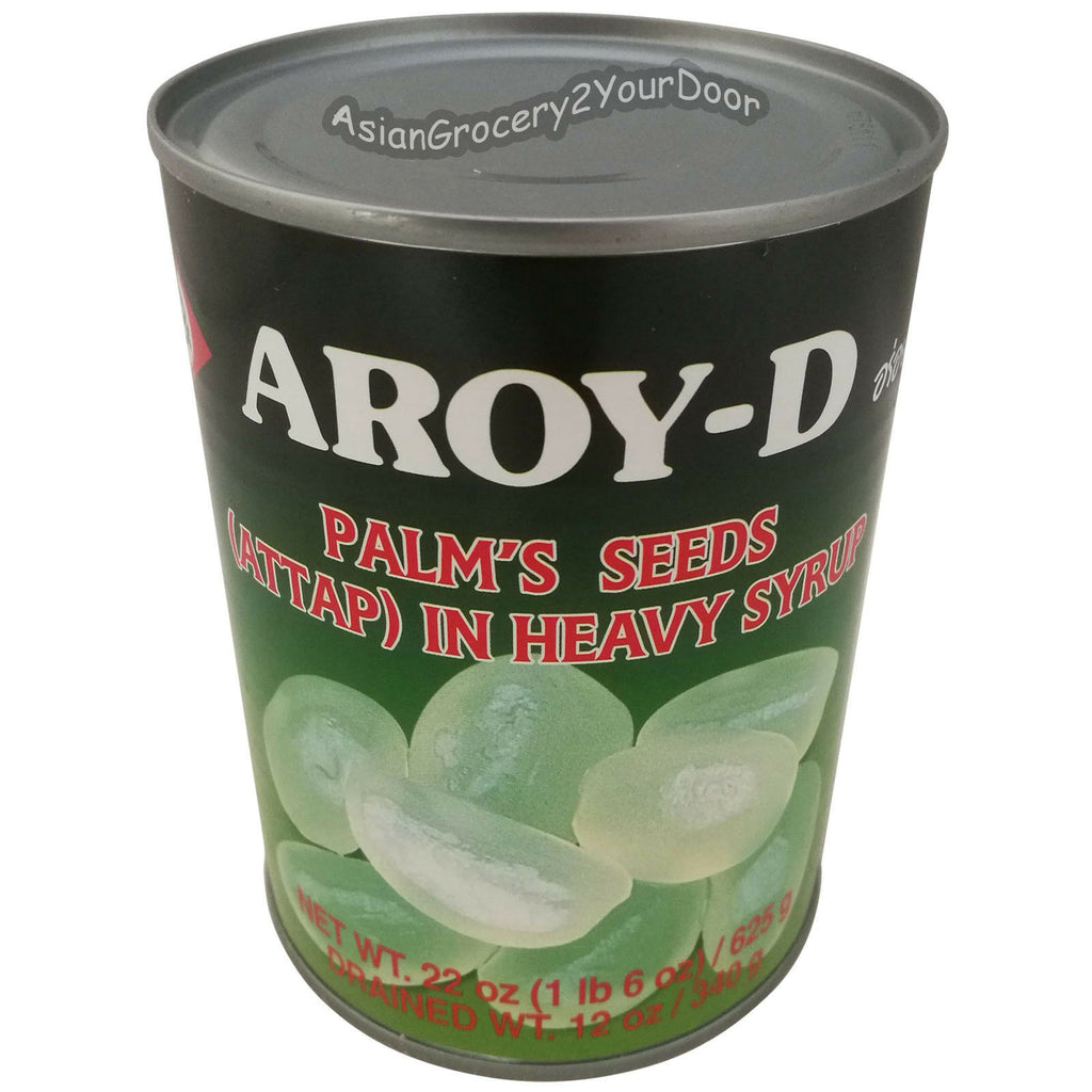 Aroy-D - Palm's Seeds (Attap) in Heavy Syrup - 22 oz / 625 g - Asiangrocery2yourdoor